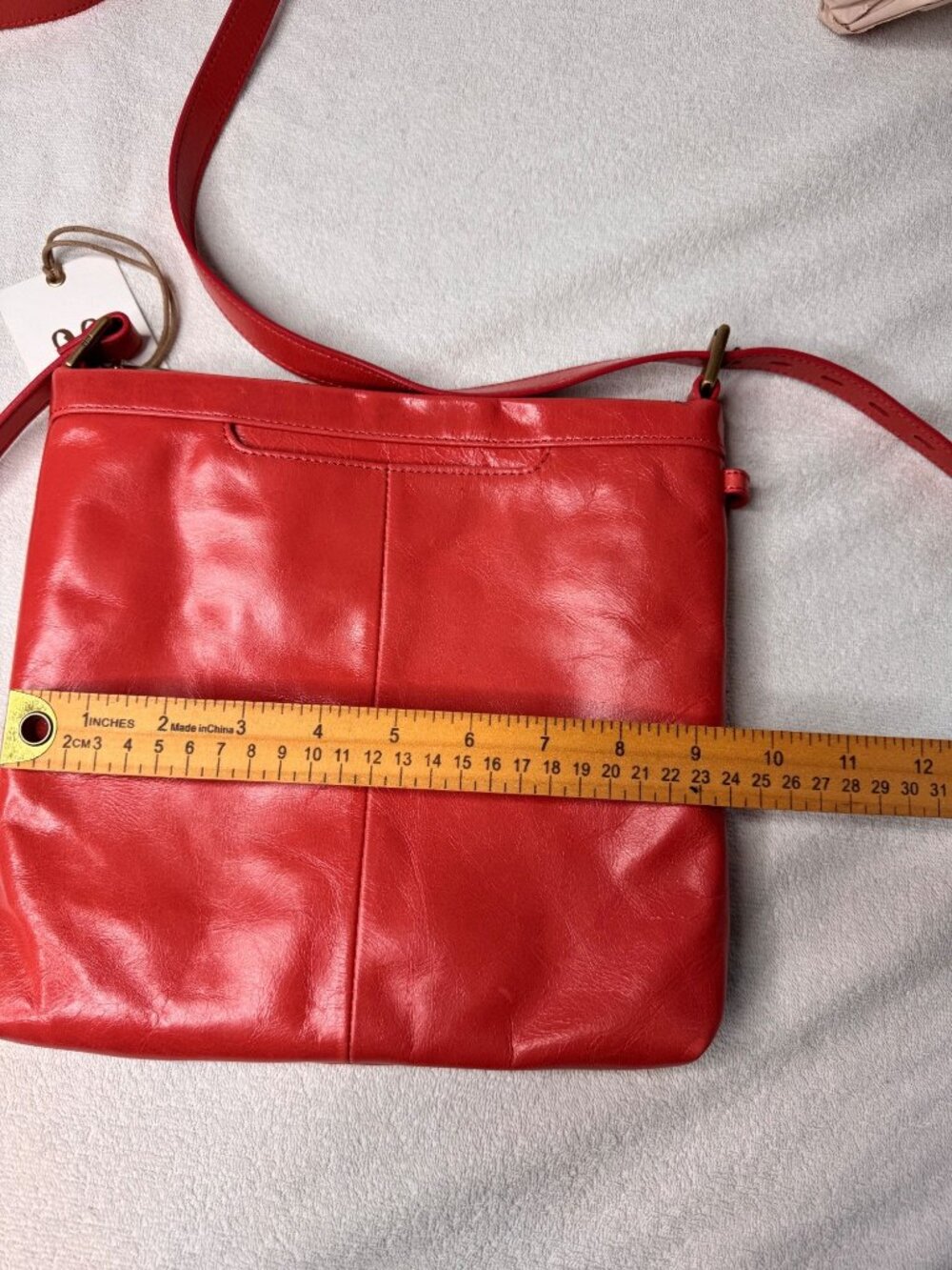 NWT Hobo Drifter Tea Rose Leather Crossbody Bag Adjustable Strap - Picture 14 of 14